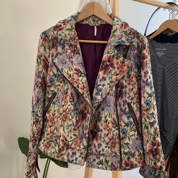 vintage floral blazer